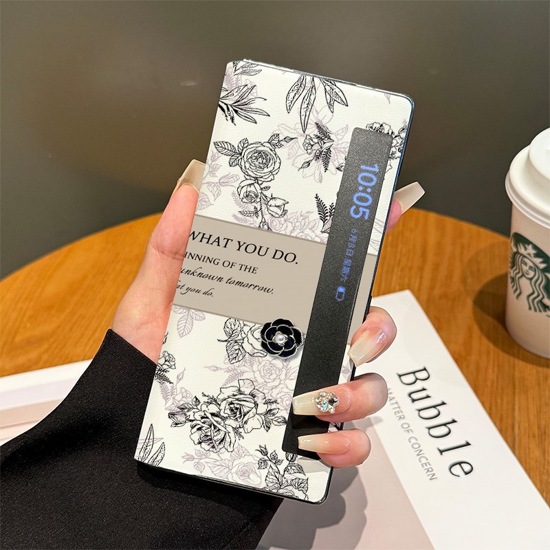 拾壳适用iofoldo手壳新款翻盖fold朵线条屏欧美皮时尚保护fold艺