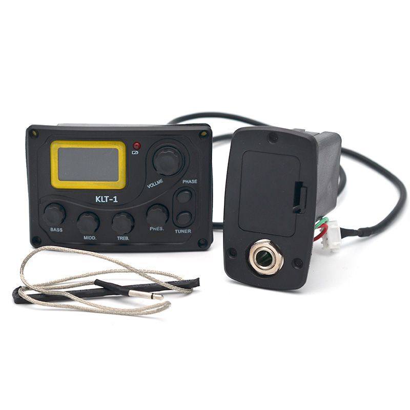 L木吉他孔拾音器 带打板调音表Q均衡器 DI改装升级