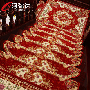 实木楼梯踏步垫免胶自粘防滑B地垫家用满铺地毯垫转角裁剪定 欧式