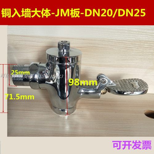 铜入墙手按冲洗  脚踏脚踩按键延时便池冲洗手压式冲水器大便