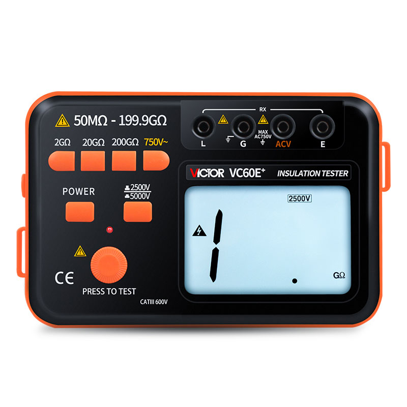 胜利VC0B+绝缘电阻测试仪兆欧表数字智能型检测仪摇表电工绝缘表