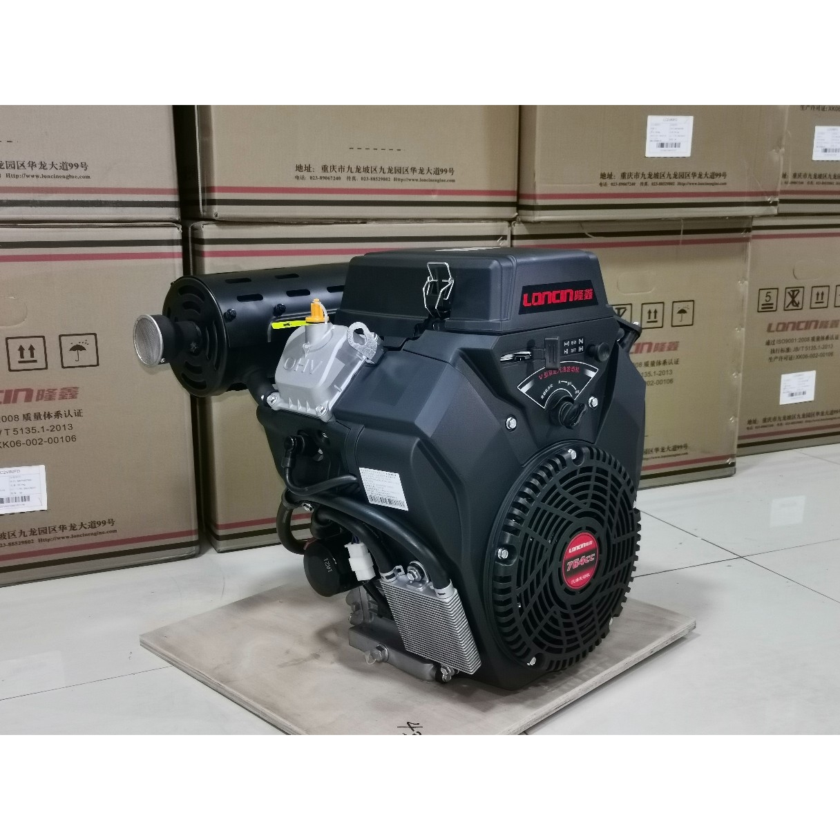 隆鑫764cc双缸汽油发动机高压疏通清洗机船机18kw19千瓦27-30马力