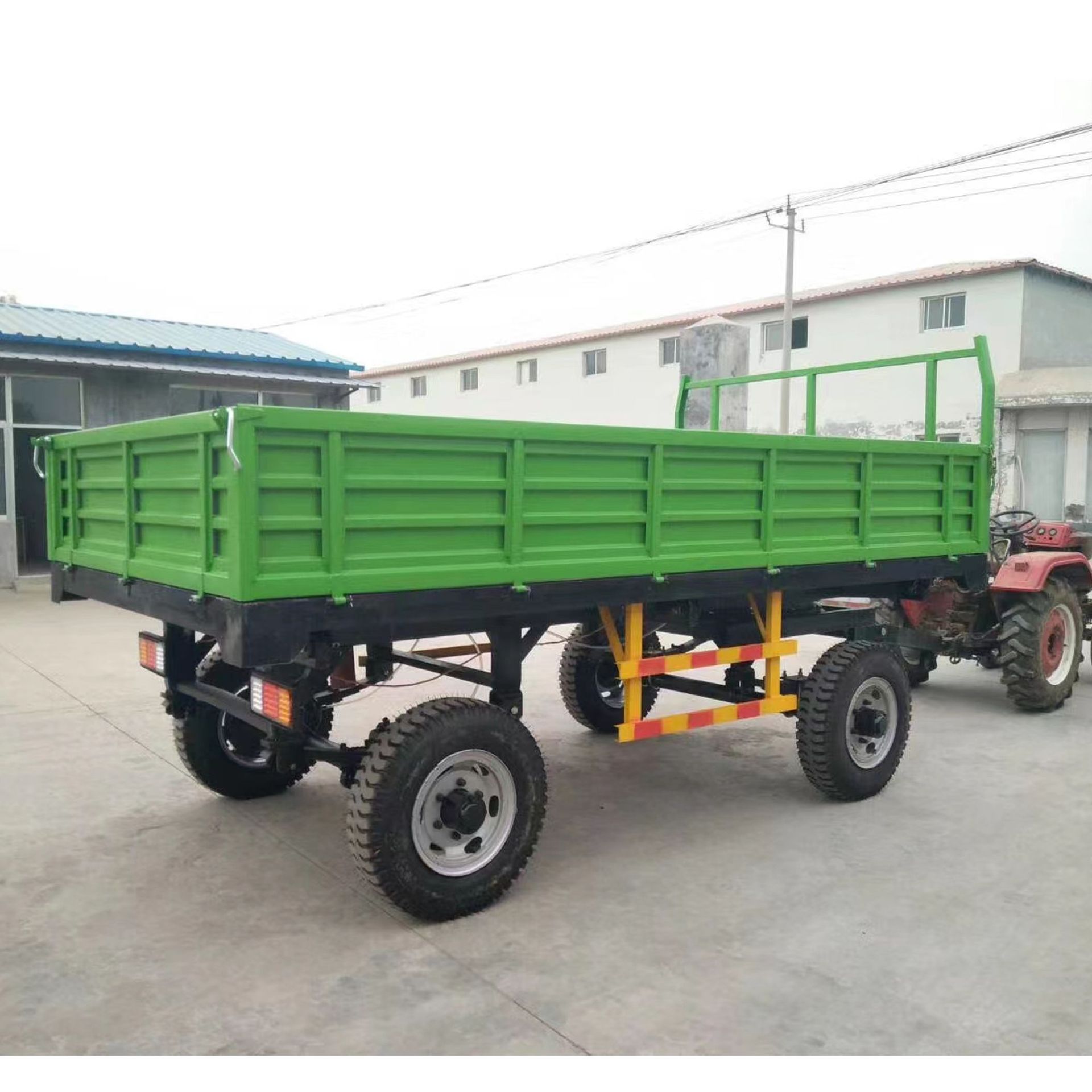 农业拖车 翻斗气刹 油刹 拖车 单轴四轮车斗