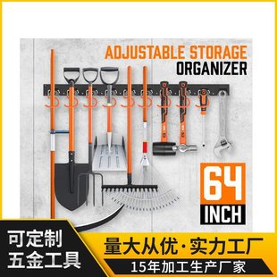 z拖把铁锹多功能工具收纳挂钩挂条 厂家新型塑料背板金属挂钩