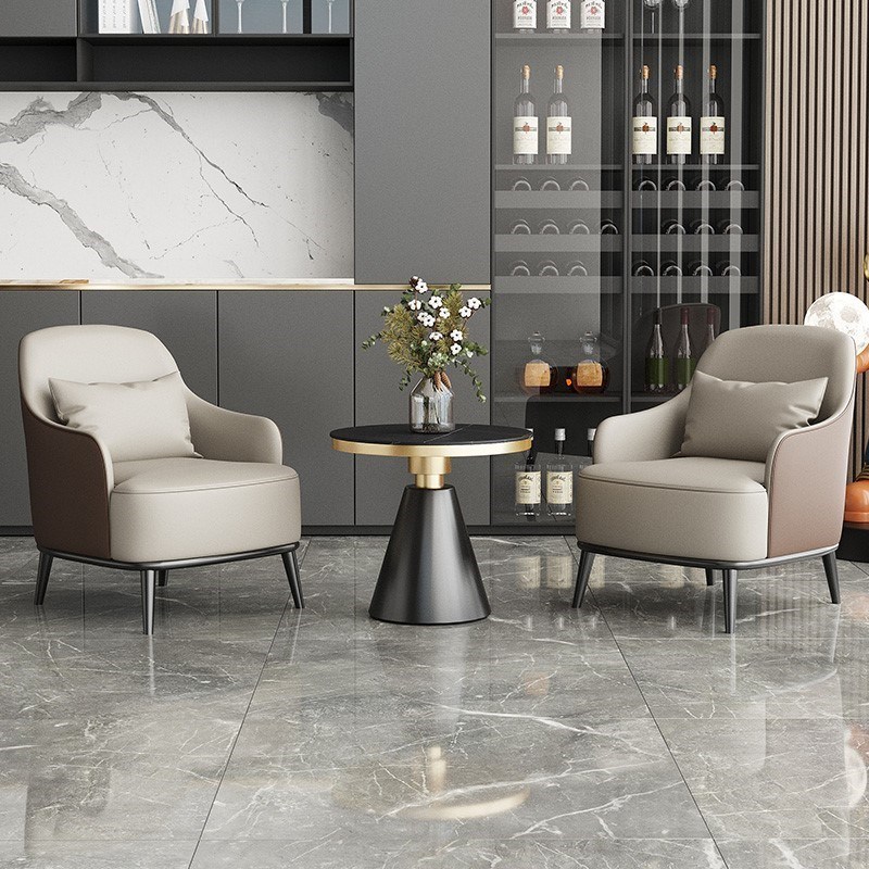 现代阳台酒店单人洽谈沙发椅高靠背美容院商务休闲售楼处洽谈