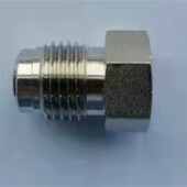 L内螺纹堵头镀银三件超纯净精密管lug堵头