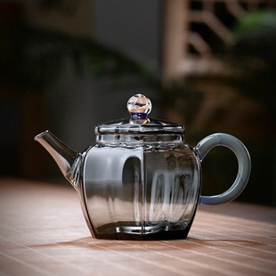 全度玻璃茶壶迷你泡茶器玻璃耐高温H一人用小容量绿茶红茶茶具