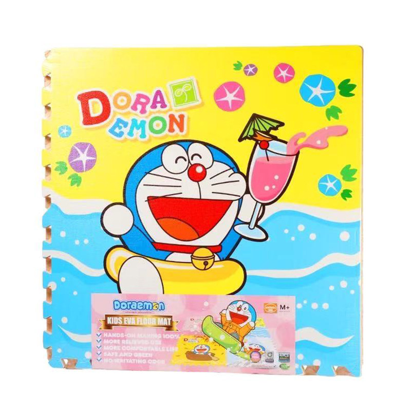 明德猫卡通拼接地垫儿童爬爬垫拼图泡沫爬行垫加厚地板垫无