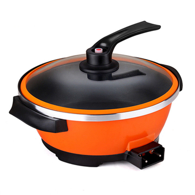 真空鸳鸯电火锅多功能家用大容量粘电煮锅韩式电热炒锅电炒炖锅