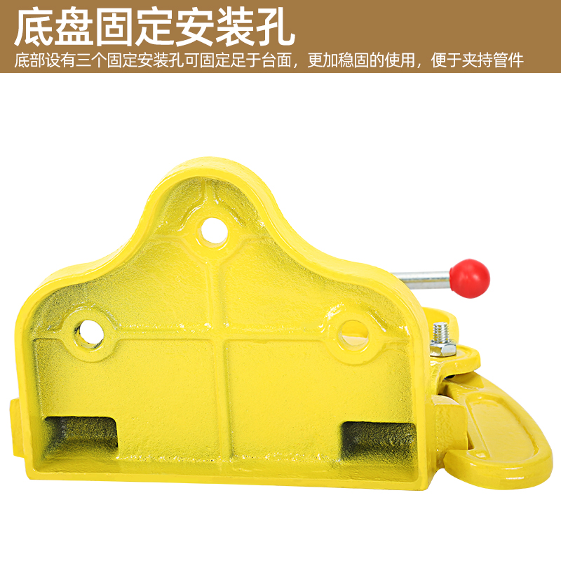 手动管子压力钳子小型桌面龙门钳夹管钳夹具工业重型台虎钳夹钳子