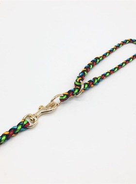 5mm红色黑色新款黄色紫色柔软圆形比赛牵引绳柯基犬遛狗训犬p链