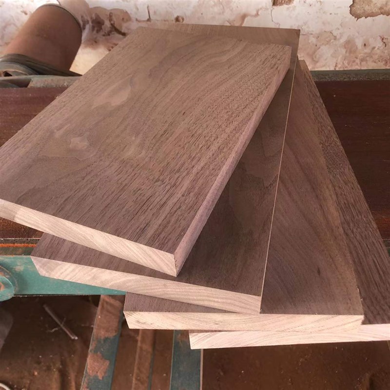 黑胡桃实木木料板材木方原木木条木托桌面台面Dl Y雕刻料家具薄板