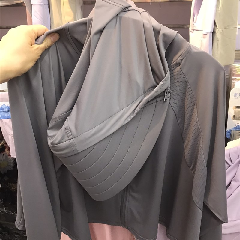 枯叶蝶912女短款防晒衣连帽可拆卸防风防晒骑行长袖户外披风外套