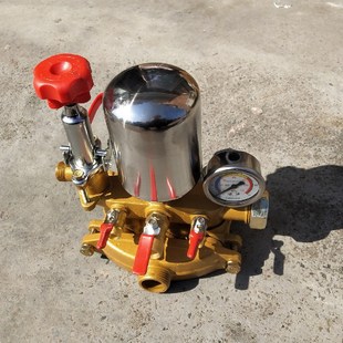 60型出水室排水体高压打药泵头配件 农用三缸柱塞泵总成22