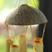 风铃竹风铃户外手工中式 夏日风铃门窗挂饰创意装 饰茶室配件竹制品