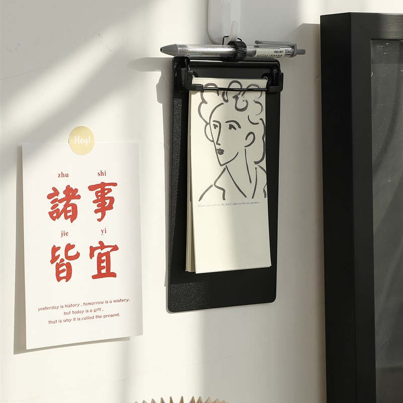 A3带笔插简约黑白A4板夹A5书写资料夹学生试卷文件夹厚实写字垫板