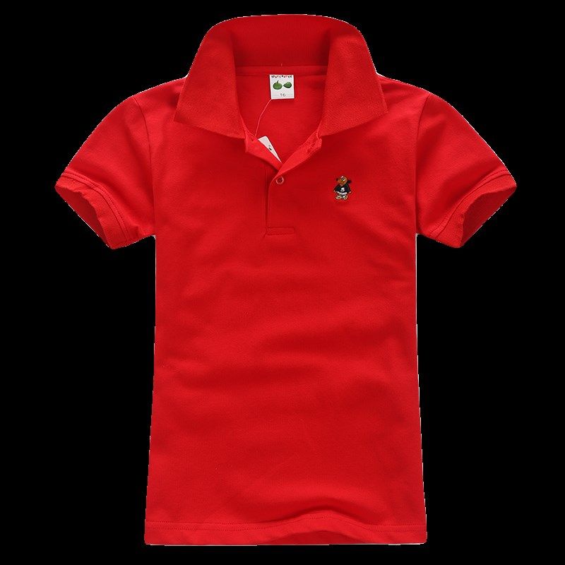 小童POLO衫夏季男童翻领纯棉短袖T恤女童红色上衣中小童3岁宝宝穿,童装/婴儿装/亲子装,儿童POLO衫,淘宝优惠券,粉丝福利购,淘宝优惠卷