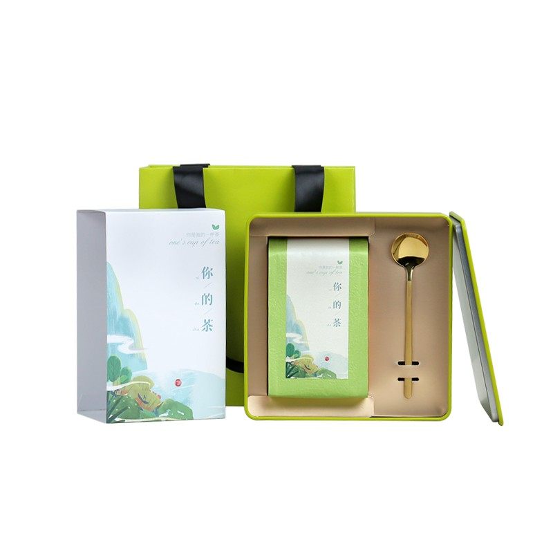 天汇茶叶礼盒装空盒马口铁密封罐茶叶盒绿茶散茶大号茶叶罐包装盒
