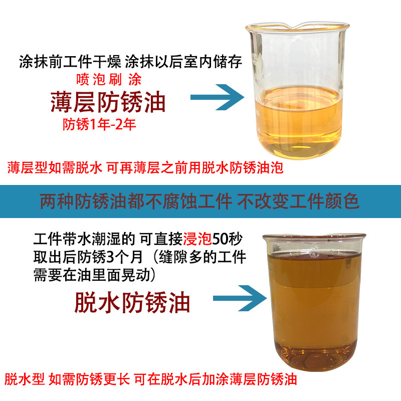防锈油金属防锈油工业脱水防锈油膜薄层钢保养铁涂抹刷喷