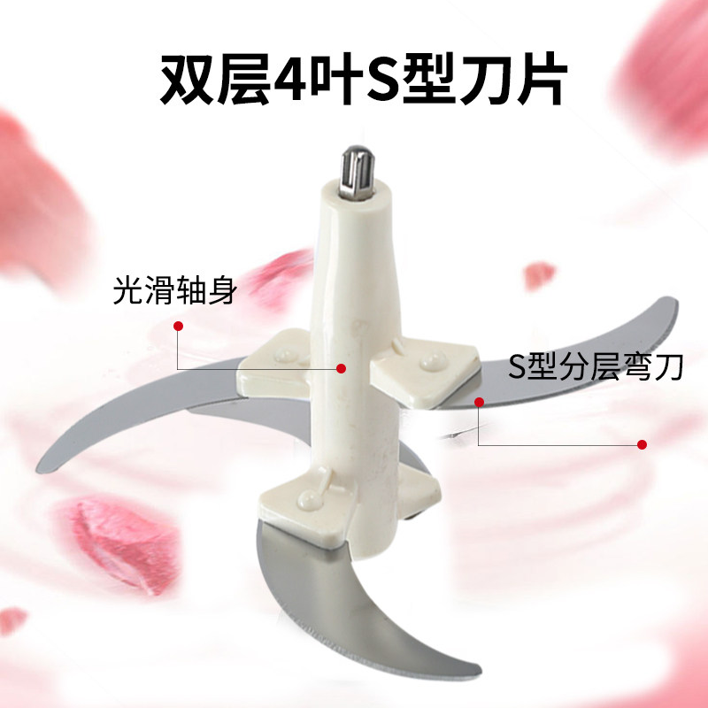 家用料理机绞肉机电动绞肉机蒜泥搅拌机切菜辣椒酱小型伯旺