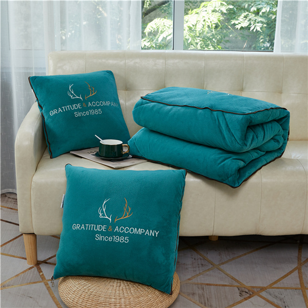 抱枕被子两用二合一汽车内折叠枕头办公室午睡空调毯子靠垫