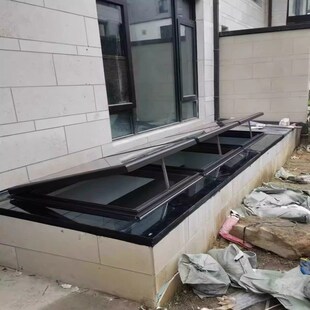 地下室一体采光天井窗铝合金门窗屋顶楼梯口夹胶玻璃平天窗定制