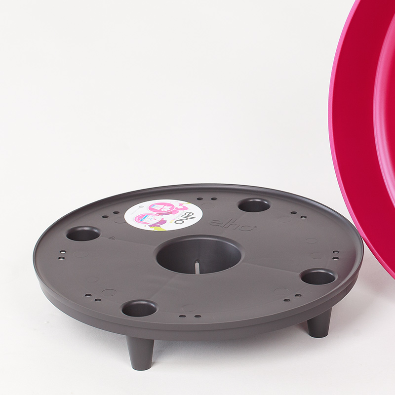 elho花盆高筒盆栽盆器创意个性塑料花盆大号家用加厚落地内待托盘