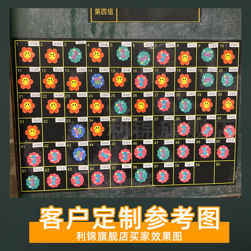 支持定制班级管理磁性座位表学生学号班级日常管理评分表小组积分