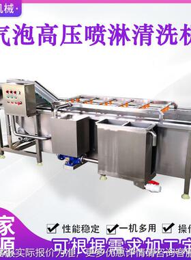 蓝莓压喷淋泡清洗洗机洗全自8748645动芦笋气泡清设备魔气芋爽气
