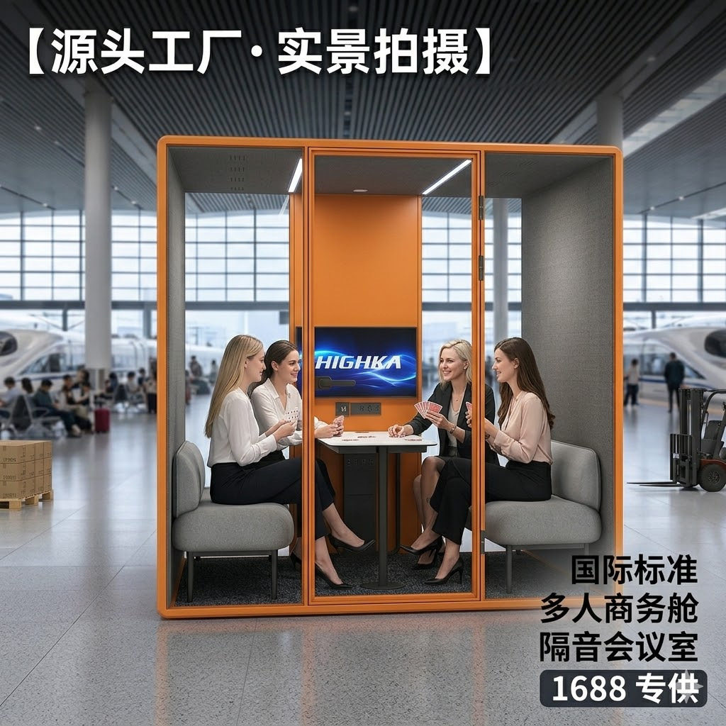 隔音房静音仓办公室隔音房会议隔音舱洽谈静音舱图书馆静音舱图片