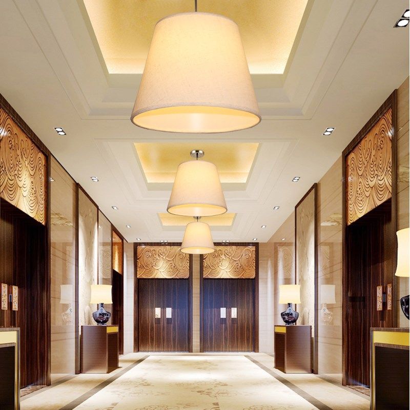 现代长方形亚麻布灯罩直筒圆柱灯具客厅阳台酒店床头吊灯,家装灯饰光源,客厅吊灯,淘宝优惠券,粉丝福利购,淘宝优惠卷