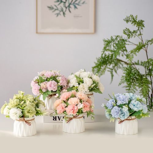 客厅工艺品摆设塑料假彷真干束装饰酒柜餐桌绢茶几