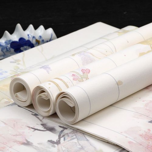 鸿猷文房笺书法方格作品纸素雅微喷毛笔字练习纸学生四尺对四三格