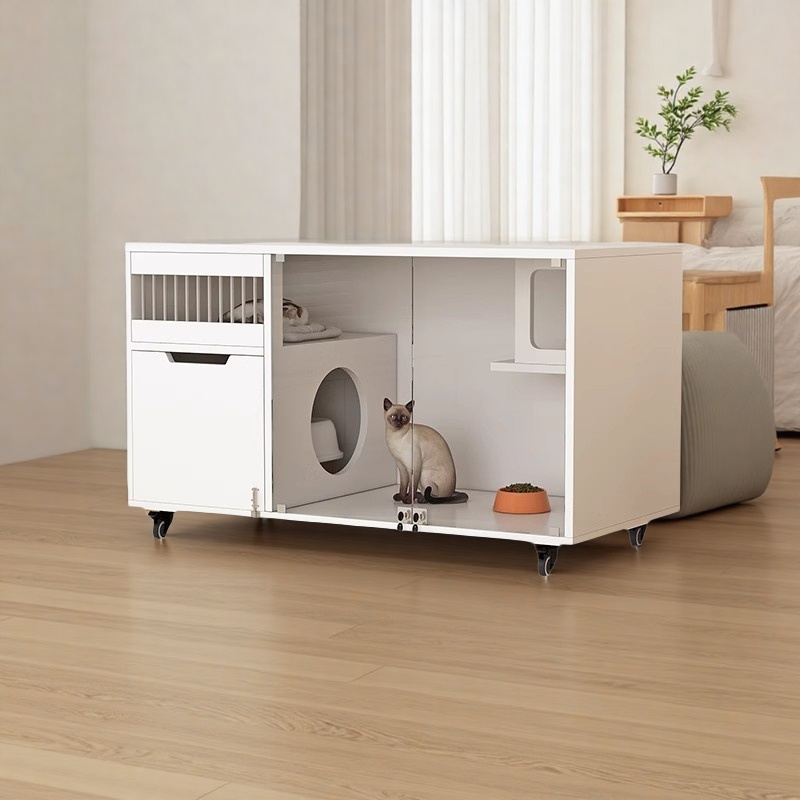 实木猫舍猫咪别墅小型猫柜子