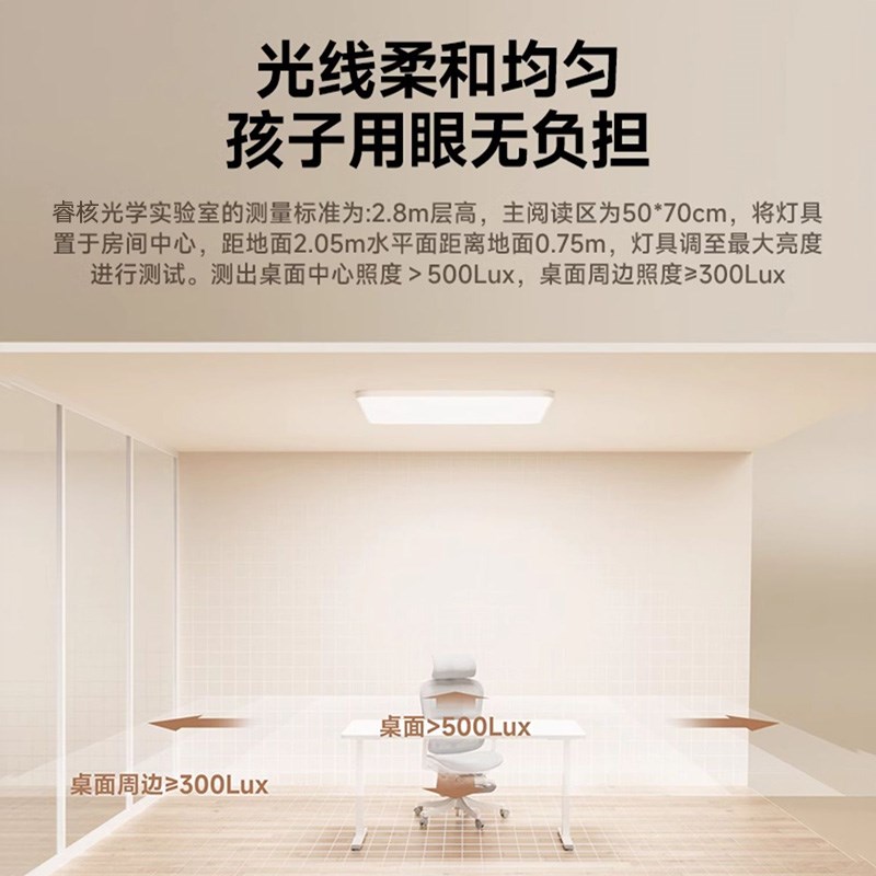 ltaly全光谱护眼吸顶灯客厅主灯卧室超薄无缝四代高亮普瑞灯具