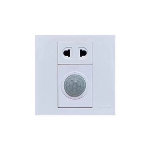 86型二极插座加人体感应开关自带光控白天不感应/感应开关功率50W