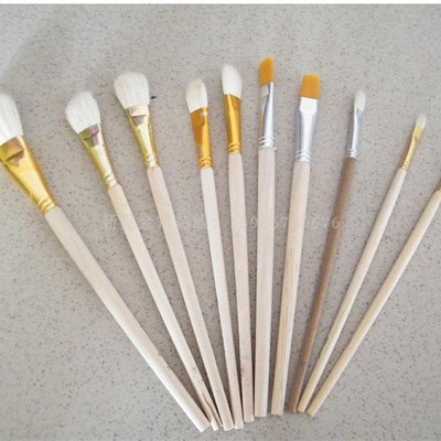 羊毛刷贴金工具胶水刷贴金箔刷子10支一套25元套软毛刷小刷