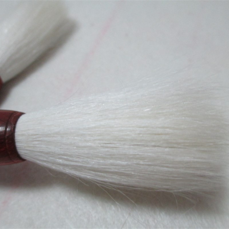 纯羊毫长峰 红檀实木杆 毛笔文房四宝 文港制造