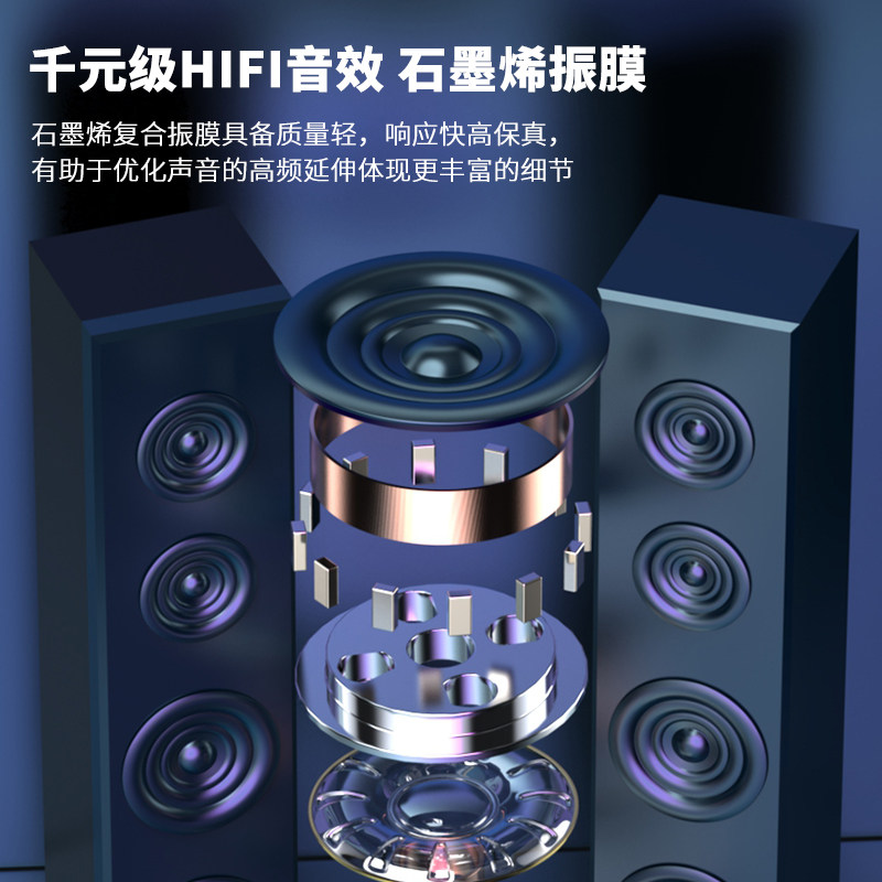 台式电脑耳机有线入耳式带麦克风USB接口笔记本带闭麦7.1声道耳塞