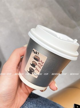 一次性银色纸杯咖啡奶茶热饮外带外卖双层中空加厚银卡杯子水杯