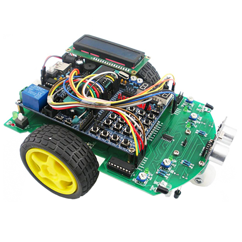 C51智能小车DIY电子套件单片机开发板遥控测距循迹避障TJ-56-79
