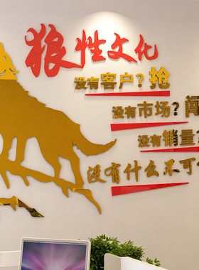 房产中介销售员工激励标语业务员团队励志墙贴公司办公室背景装饰