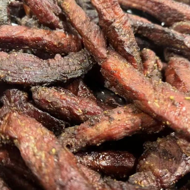云南特产炭烤即食猪干巴100克香辣味,原味云南特产