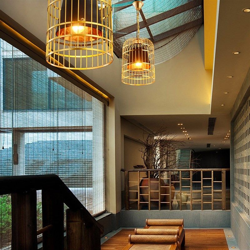 新中式铁艺鸟笼吊灯复古工程创意餐饮店咖啡厅酒吧宴会厅装饰吊灯,家装灯饰光源,酒店/宴会厅/餐饮吊灯,淘宝优惠券,粉丝福利购,淘宝优惠卷
