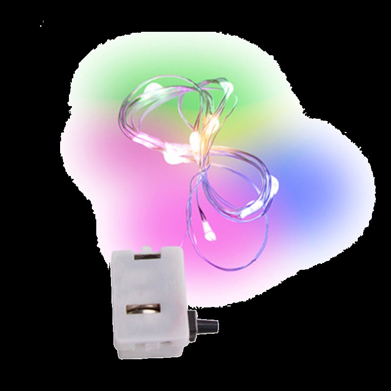 led小彩灯闪灯串灯满天星星灯条带铜线装饰气球鲜花灯笼电子灯芯