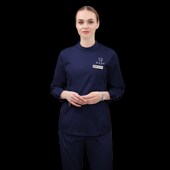 高端护士服长袖 女分体套装 牙科口腔洗手隔离衣男理医生工作服短袖