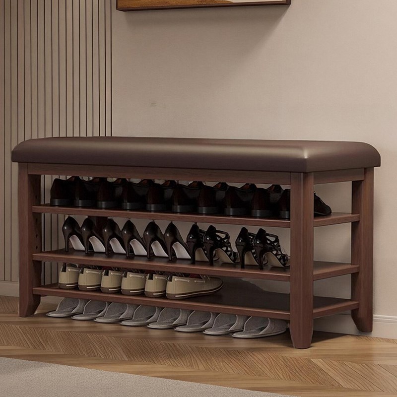 实木换鞋凳窄软包坐垫家用门口鞋架可坐式超窄换鞋凳鞋柜坐凳一体