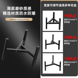 花盆架高脚三角十字花架底座增高支架绿萝盆栽架阳台花托花台带轮