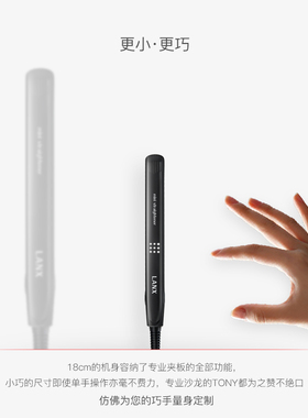 LANX直板夹女小型宿舍用学生小功率直发卷发棒两用迷你夹板男熨板