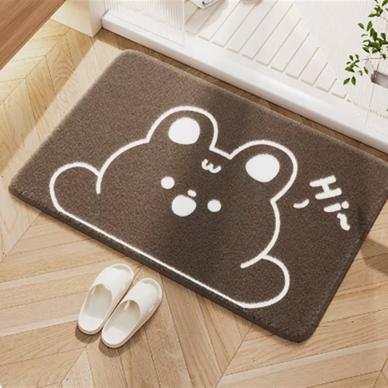 浴室地垫秋冬防滑厕所门垫卫生间吸水脚垫冬天地毯洗手间家用垫子